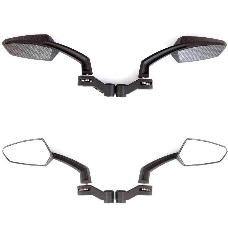 MISS MOLY 8mm 10mm Carbon Motorcycle Rearview Side Mirrors For Honda Grom CRF250L Kawasaki Yamaha - Image 5